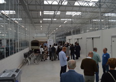 On the right you can see a number of cold stores. These are built in such a way that if a fire breaks out, its content won't be affected.